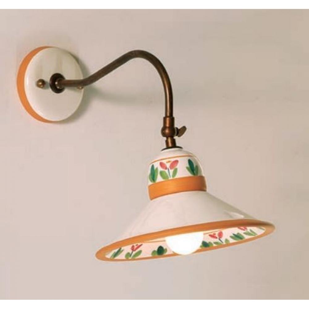 kezzel festett toszkan stilusu lampa mediterran rez keramia viragos falikar fali nappali konyha etkezo provence provanszi olasz lakberendezes lameridiana budapest lampak.jpg